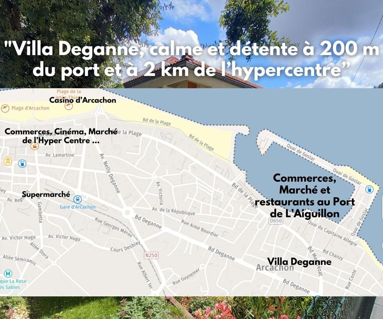Charmant T2 Avec Exterieur Villa Deganne Arcachon Eksteriør bilde